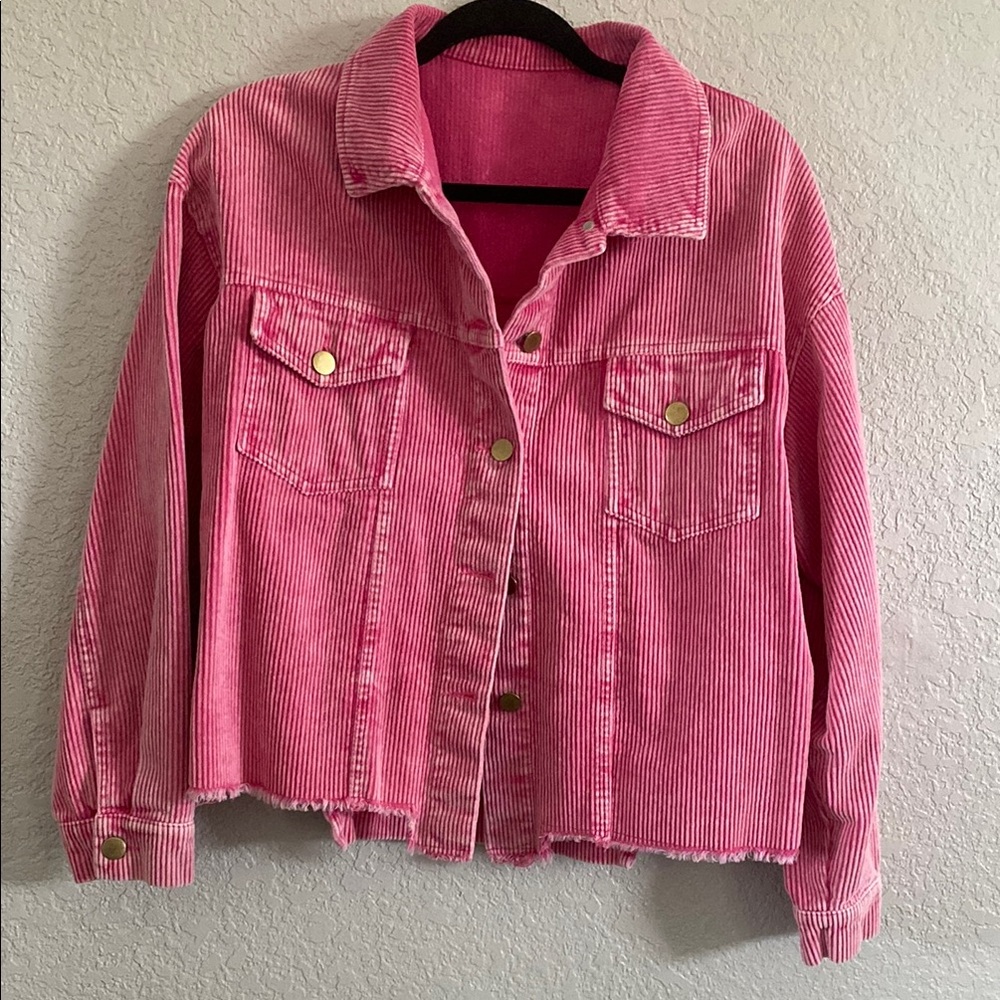 Pink Corduroy Jacket